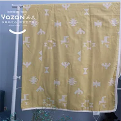 Lucky star puzzle YAZAN высокое качество взрослых и детей одеяло летний комплект белья диван изготовлен из хлопка супер мягкий с 2 слоями марли 120*150 - Color: Lucky star puzzle