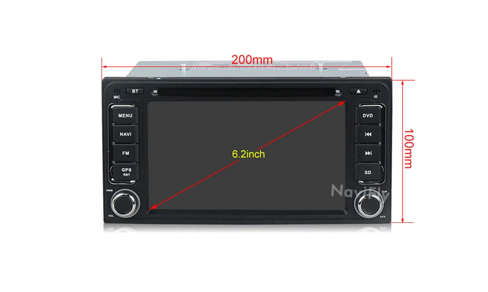 Top NaviFly 2G+32G 2 Din Android 9.1 Car radio gps for Toyota/Corolla/Terios/Altis/RAV4/CAMRY Car Multimedia Video Player GPS USB BT 4