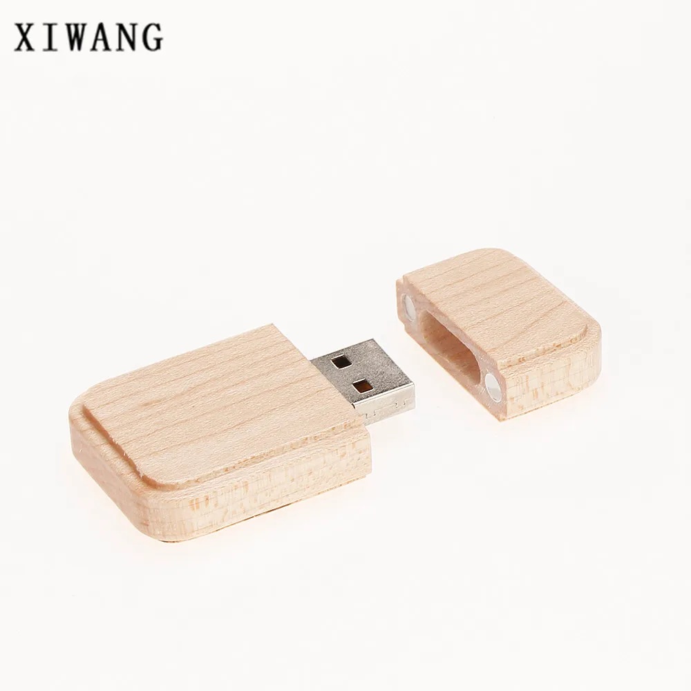 

new style USB flash drive 64gb natural wooden box Pendrive 32GB usb stick 4GB 8GB memory key pen drive 16gb company custom logo
