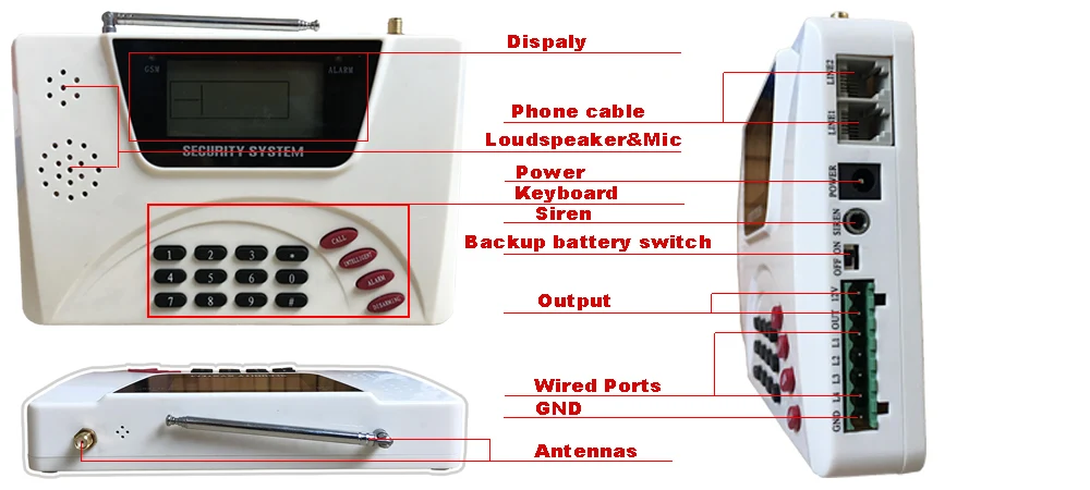 GSM сигнализация Беспроводная SIM домашняя сигнализация RFID Охранная ЖК-клавиатура wifi домашняя сигнализация датчик комплект для домашней безопасности