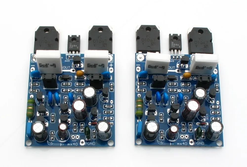 

MX40 amplifier board 100W+100W 4ohm KD1047 / KB817 power tube stereo Class AB Power amplifier completed board 2 PCS