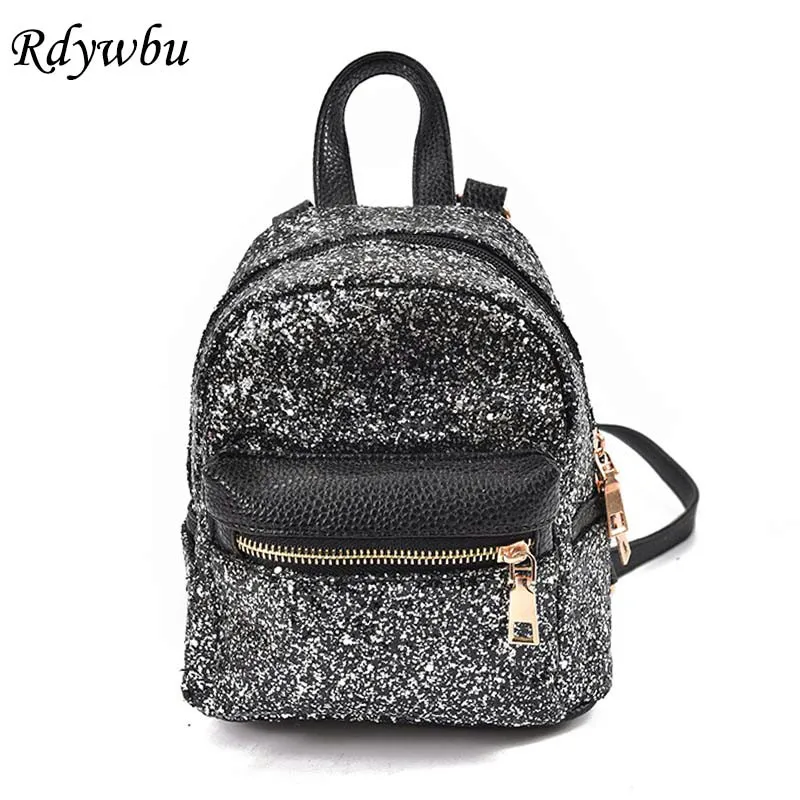 

Rdywbu New shiny Sequins Backpack Korean fashion Female Bag The Street School Bags For Teenagers Girls Ladies Bags Mochila H123