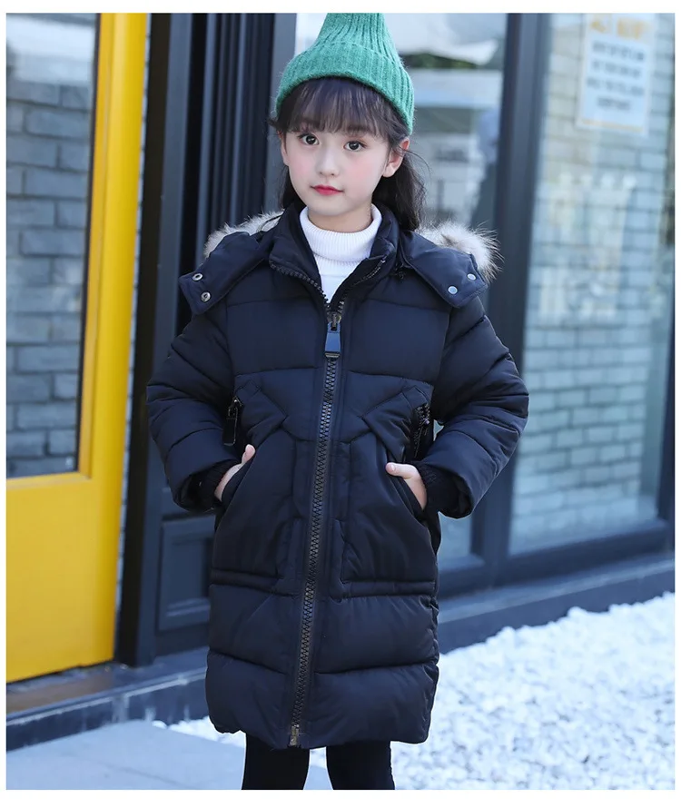 new 2017 winter girls padded coats long clothes children solid hooded jackets for girl warm tops kids parka clothing 4 5 6 7 8 9 10 11 12 13 14 15 years little big teenage girl coat winter long  girls winter coats 2017 (30)