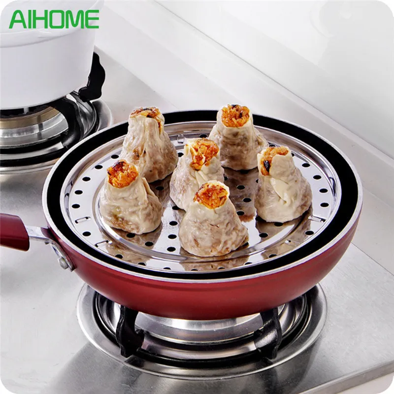 Stainless Steel Steamer Rack Insert Stock Pot Steaming Tray Stand Cookware Tool