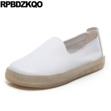 Материнство Платформа гладкий женщин большой размер белый плоские обувь мягкий гулять пешком Китай престарелые вождение медсестра Круглый носок марочный красивая весенняя осень Мода отправка капель европейская