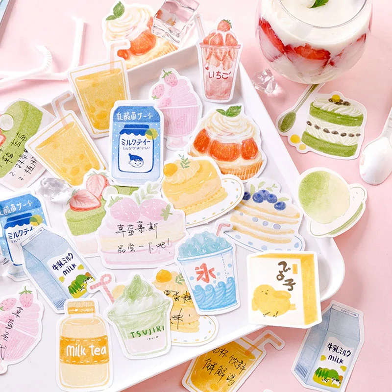 

30Sheets Creative Notepads Kawaii Cake Memo Pads Cute Drink Sticky Notes For Kids Gifts School Office Supplies Stationery