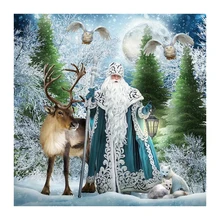 5d Мандала обычай алмаз живопись олень Кошки вышивка крестиком Снеговик санта-клаус дар home decor diy pintura стразами ponto cruz