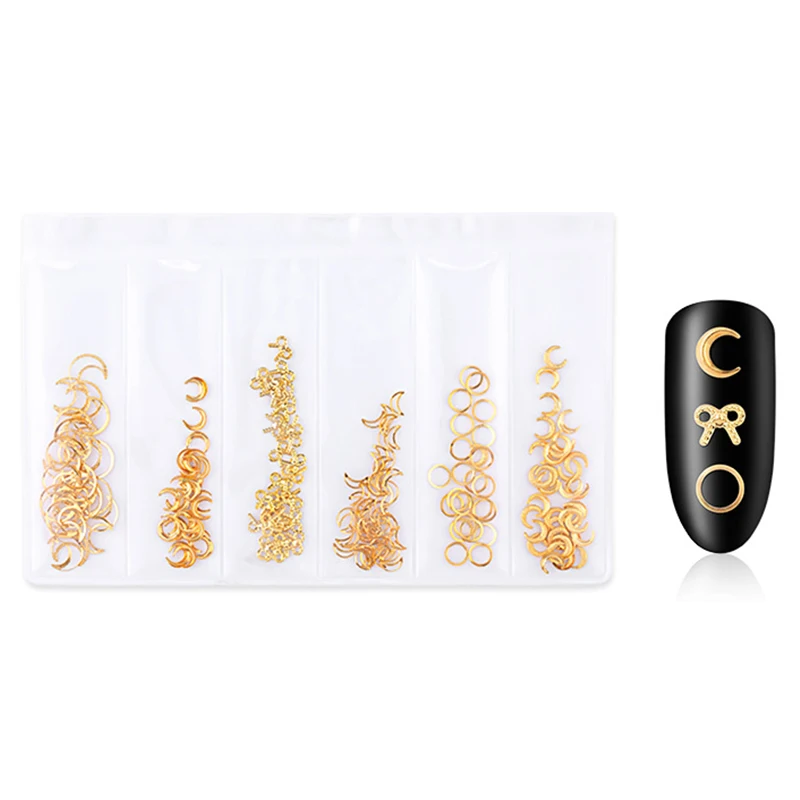 

Openwork Metal Rivet Nail Jewelry Sticker Ornament