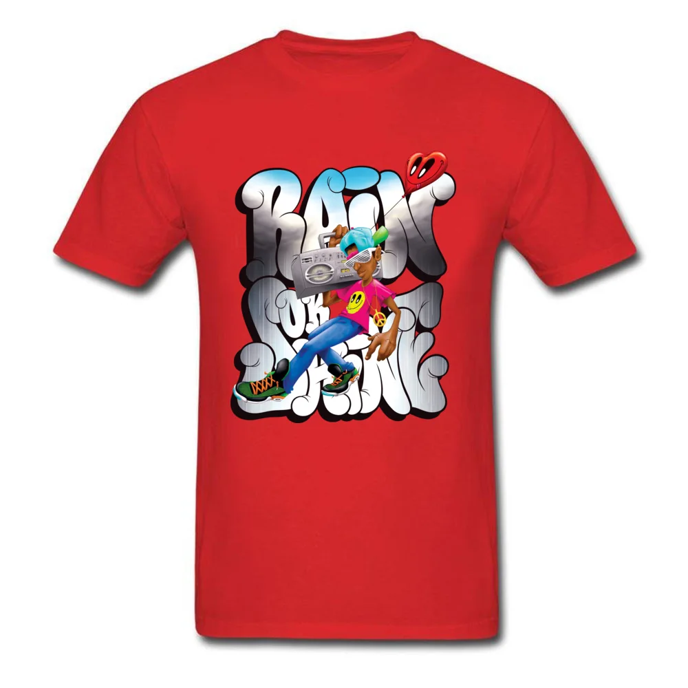 Rain Or Shine Tees 2018 New Round Collar Casual Short Sleeve Cotton Fabric Men T Shirts Casual Tee-Shirts Drop Shipping Rain Or Shine red