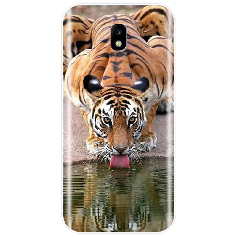 Лев тигр Модный милый чехол с изображением животного ТПУ чехол для телефона для Samsung Galaxy J3 J4 J6 J8 J3 J5 J7 J5 J7 J3PRO J7 плюс - Цвет: T19041510-06.jpg