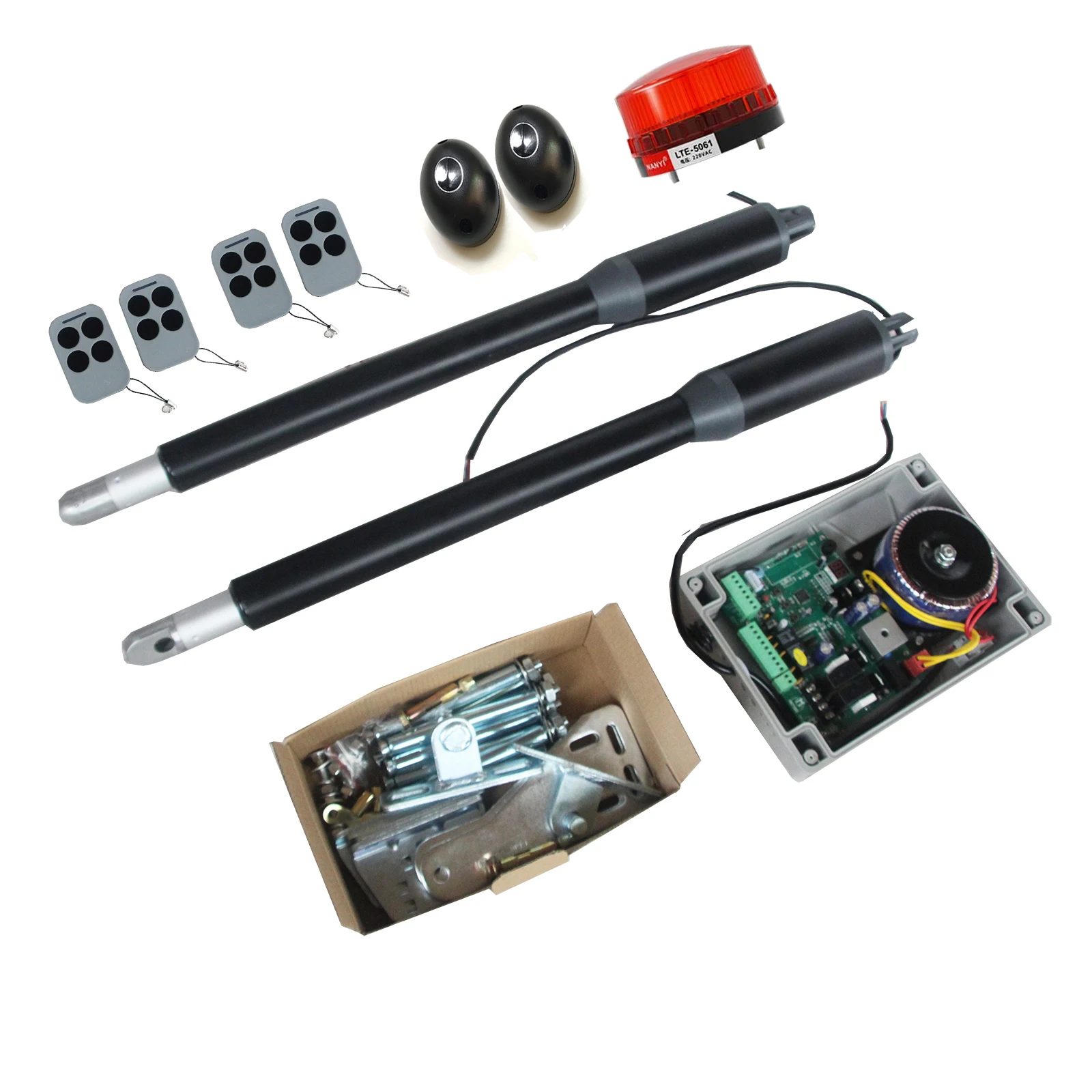 US $128.78 Double Actuator Travel Swing Gate Opener DC24V Dual Kit Gate Opener Piston Gate Opener