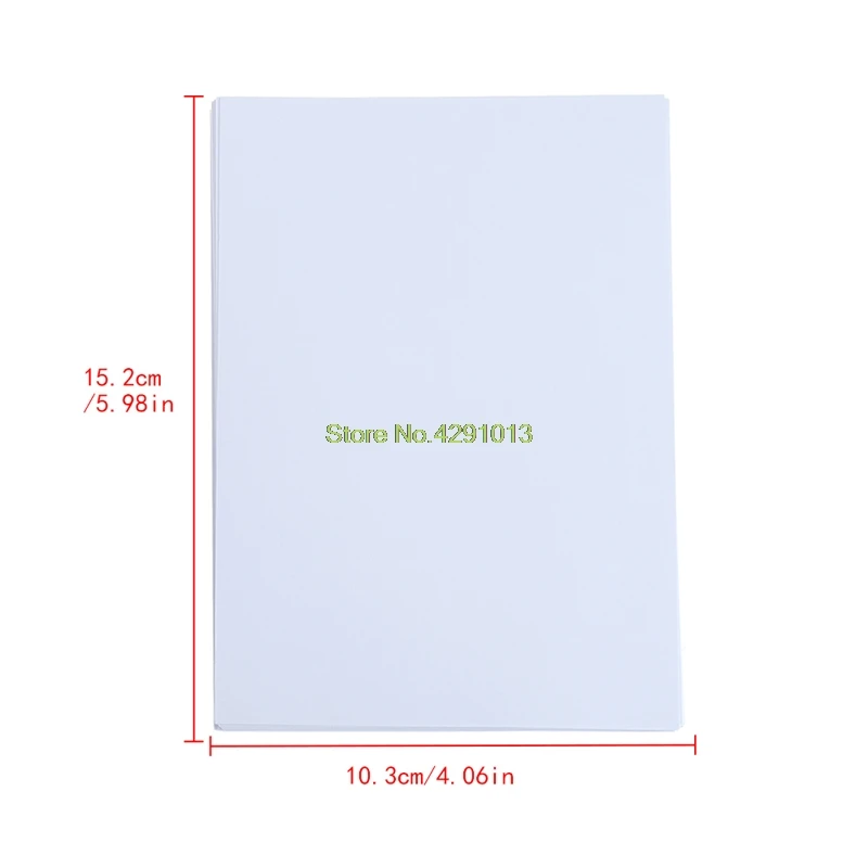 100 hojas de papel fotográfico brillante 4R 10,2 x 15,2 cm 200 g/m² de alta calidad para impresoras de inyección de tinta 