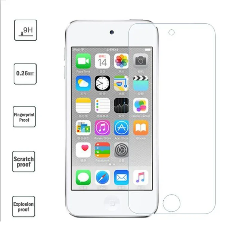 Закаленное Стекло Щит гвардии для Apple ipod touch 5/6/7 5th 6th 7th защитная пленка touch6 touch7 спереди Экран Защитная крышка