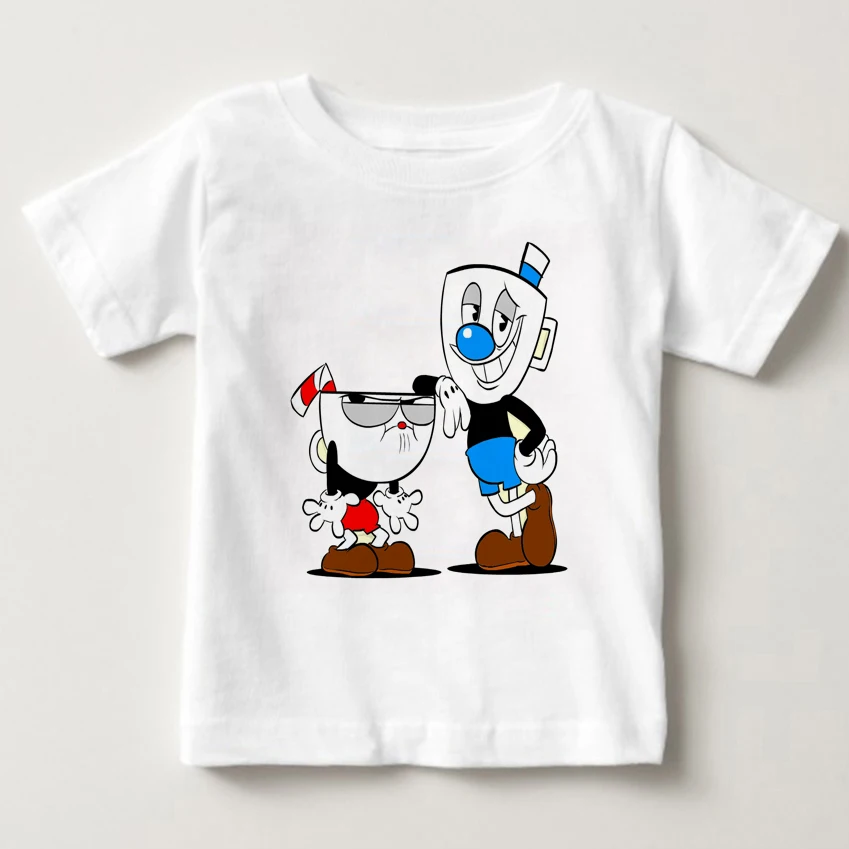 

children T Shirt Cotton Breathable comfort Fifth Sun Cuphead Casino Playing Card Graphic boy and girl summer T Shirt MJ