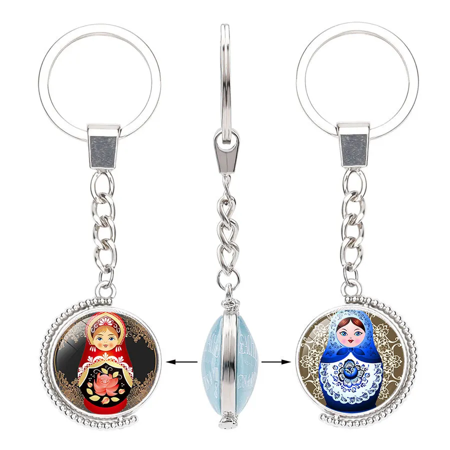 200 Pieces 3 Colors Tradition Russian Doll Keychain Matryoshka Japan