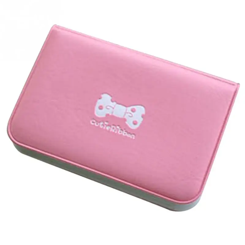 

12 Position Sweet Women Cartoon Bow Ribbon Bowknot Card Case Credit ID Bank cards Bus Bag Card Holder Girls Card & ID Holders