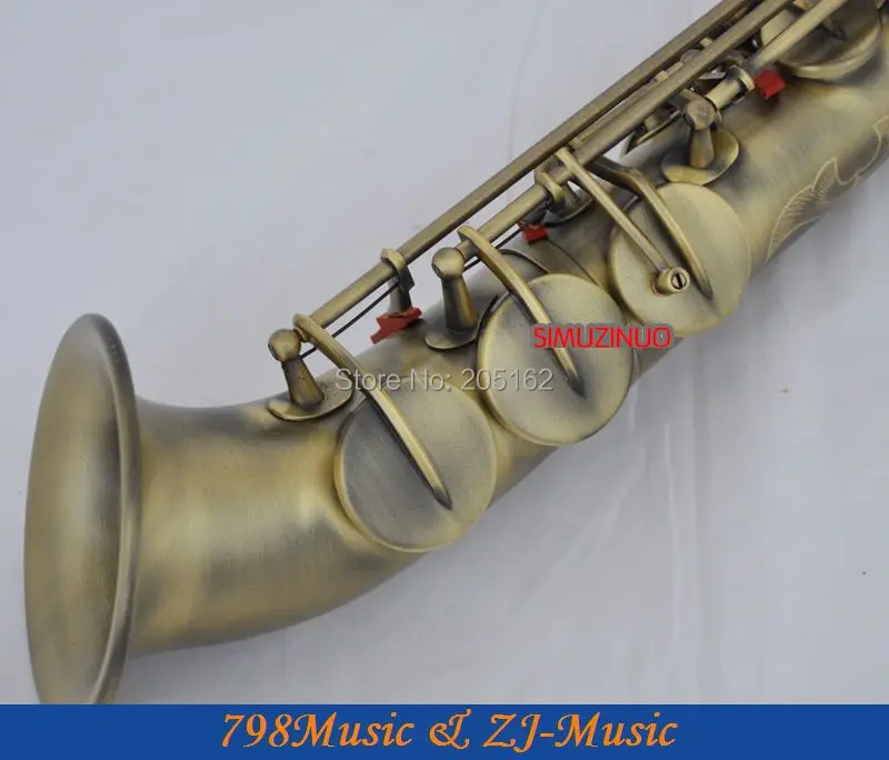 

Antique Bronze Curved bell Soprano saxophone Bb key to High F key and G Key