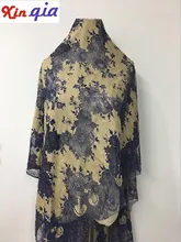 1 pieza encaje francés con pestaña tela flores encaje ropa falda decorativa cortinas para el hogar Accesorios Q685