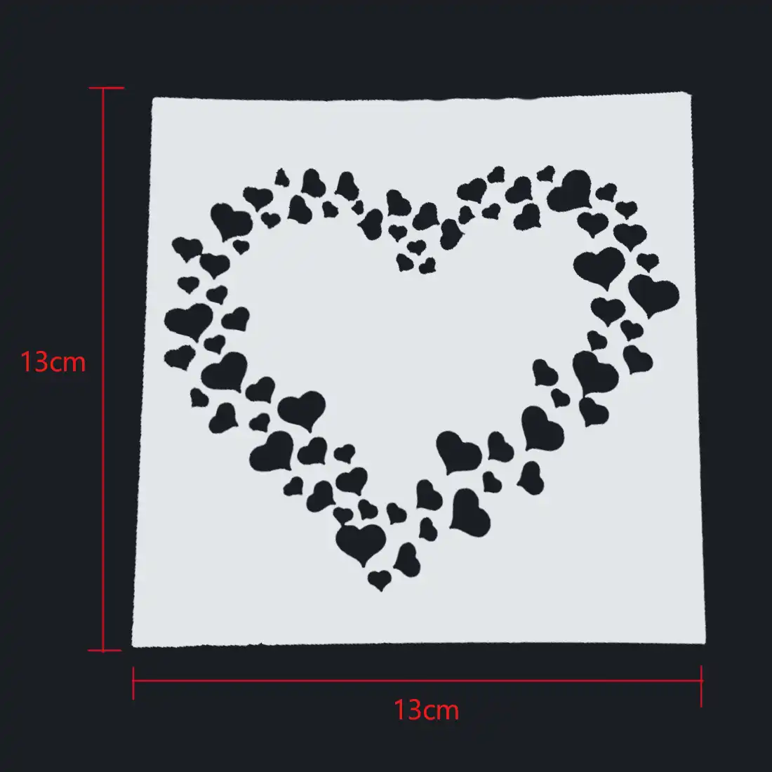 plastic cake foam spray template barista stencils decoration tool garland mold fancy cake printing flower model fancy heart stencils