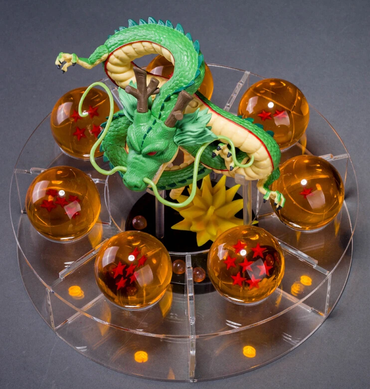 Dragon ball Z Shenron ПВХ фигурка figuas dbz dragon ball z модель игрушки шары дракона+ 7 шт. пвх шары+ полка Стрекоза DIY53