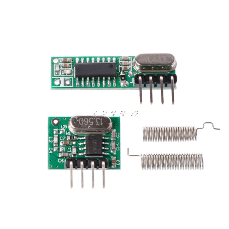 1 Set 433Mhz Rf Supereterodina Ricevitore Kit Modulo Trasmettitore Con Antenna Per Arduino/Arm/Mcu