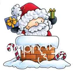 Санта Клаус прозрачный штампы для DIY Скрапбукинг/Card Making/Дети Рождество забавное украшение поставки
