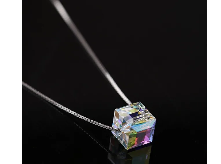 Austria Crystal Square Thin Chain 