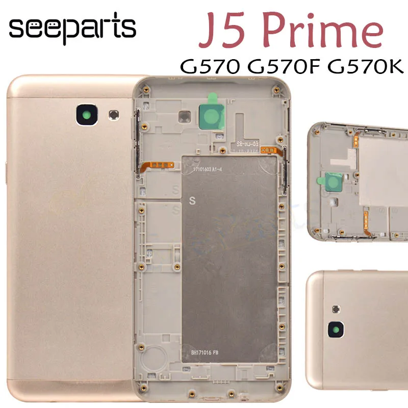 For Samsung Galaxy J5 Prime G570 G570f G570k Back Battery Door Glass Case For Samsung J5 Prime Battery Cover - Mobile Phone & Frames - AliExpress