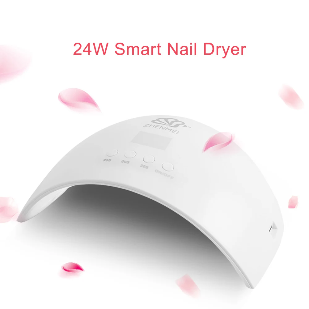 

24W/12Pcs Infrared Led UV Lamp Nail Dryer with LCD Screen Auto-Sensing Nail Machine Nail Gels Polish Curing Lamp for Manicure