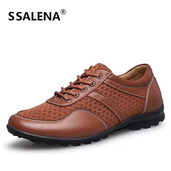 

Mens Breathable Mesh Casual Shoe Male Soft Comfortable Lace Up Shoes Ultra-Light Walking Driving Shoes for Mens AA11593