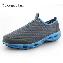 Мужская Спортивная обувь; Ультра-светильник; быстросохнущая обувь для пляжа, воды, речной ходьбы; Летняя мужская обувь на плоской подошве; дышащая обувь для прогулок на открытом воздухе