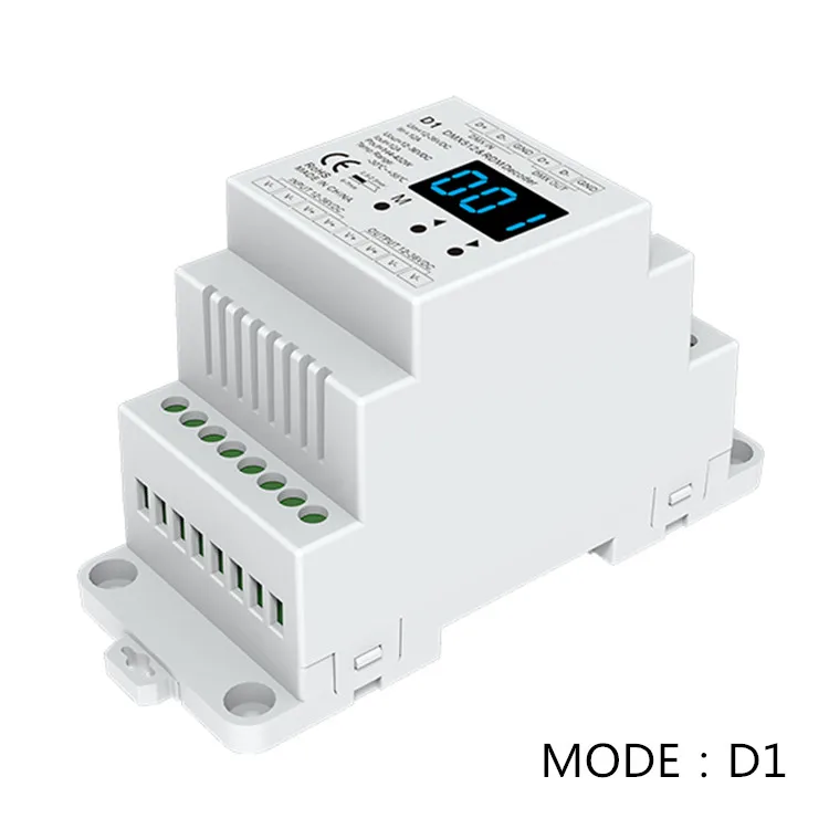 D1 постоянное напряжение DMX512 и RDM декодер 12-36VDC 1CH 12A led контроллер для одноцветной