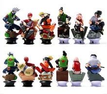 6pcs/set 9cm Anime Naruto Uzumaki Naruto Sasuke Gaara Kakashi Chess PVC Action Figure Collection Toy naruto boruto action figure pvc collection toy naruto action toy gift