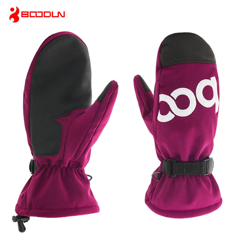 

BOODUN Unisex Winter Warm Skiing Gloves Outdoor Skating Gloves Waterproof Windproof Ski Glove Mittens Anti-slip Luvas de Esqui