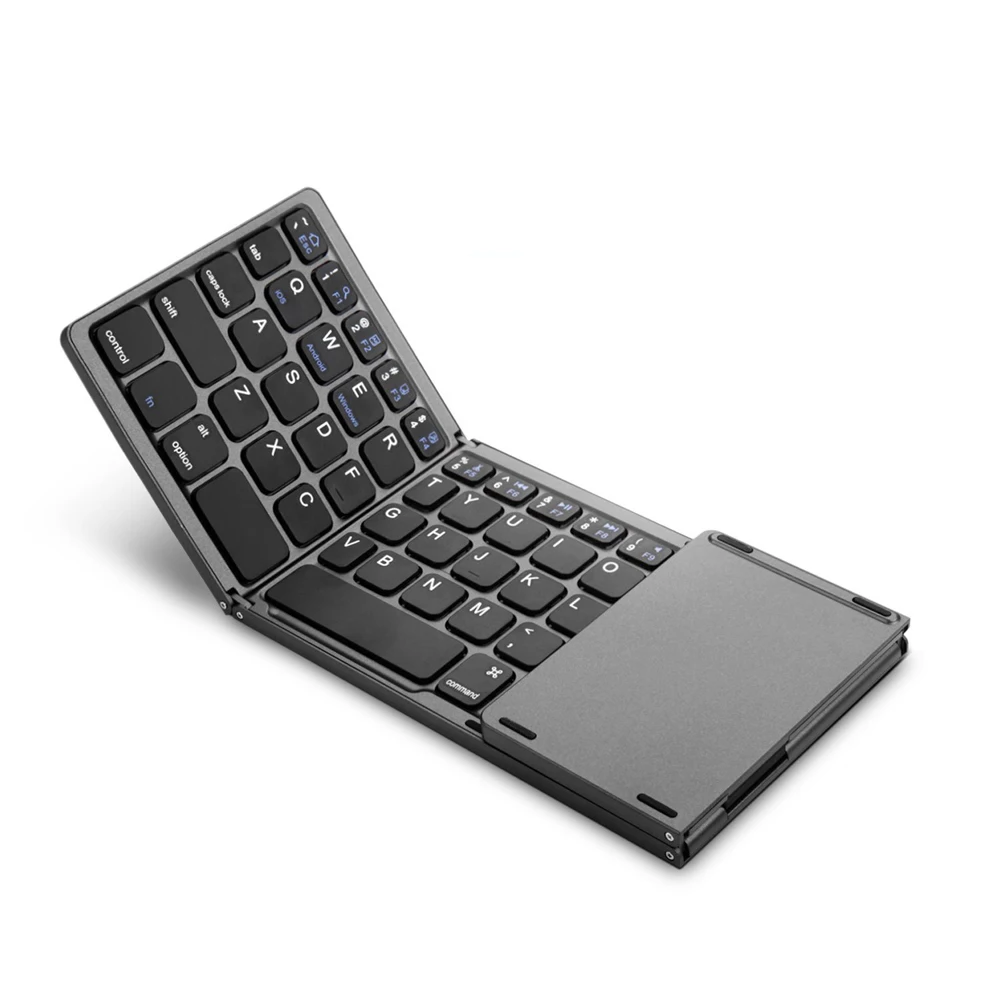 Универсальная складная клавиатура с сенсорным BT беспроводным мини-размером Складная компьютерная клавиатура
