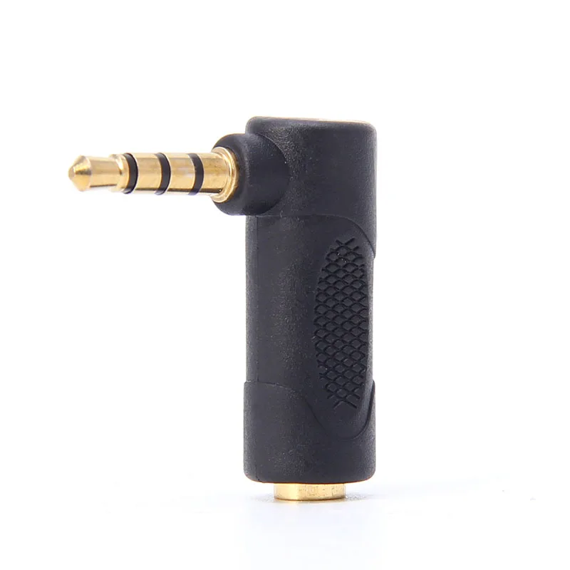 

1PC 3.5mm Jack Right Angle Male To Female Audio Stereo Headphone Plug Adapter