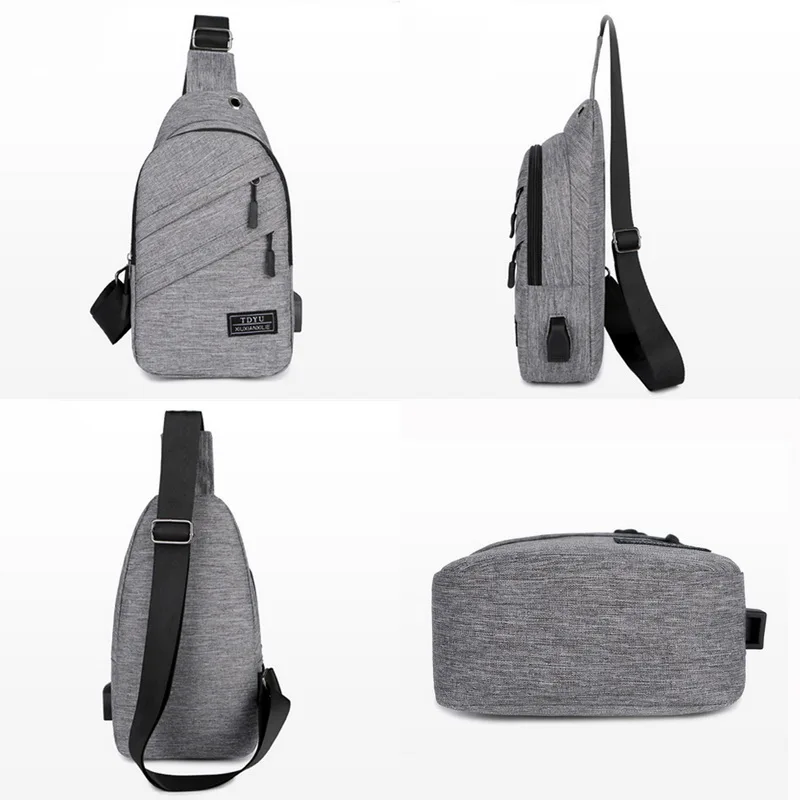 Новые мужские сумки, уличная Водонепроницаемая мужская сумка через плечо с интерфейсом, модные спортивные сумки, противоугонные