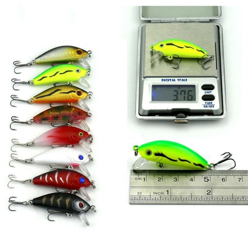 Conjunto de Isca de Pesca Kit de Isca de Pesca Mista Artificial Wobblers Minnow Crankbait Pesca Fortemente Duro Novo 43 Pçs Mod. 1265243 5 mista artificial kit de isca de pesca