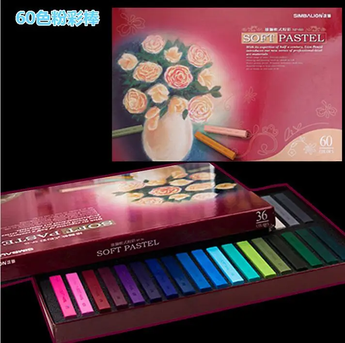 Painting Crayons Soft Pastel 12/24/48/60 Colors/Set Art Drawing Set Chalk Color Crayon Brush