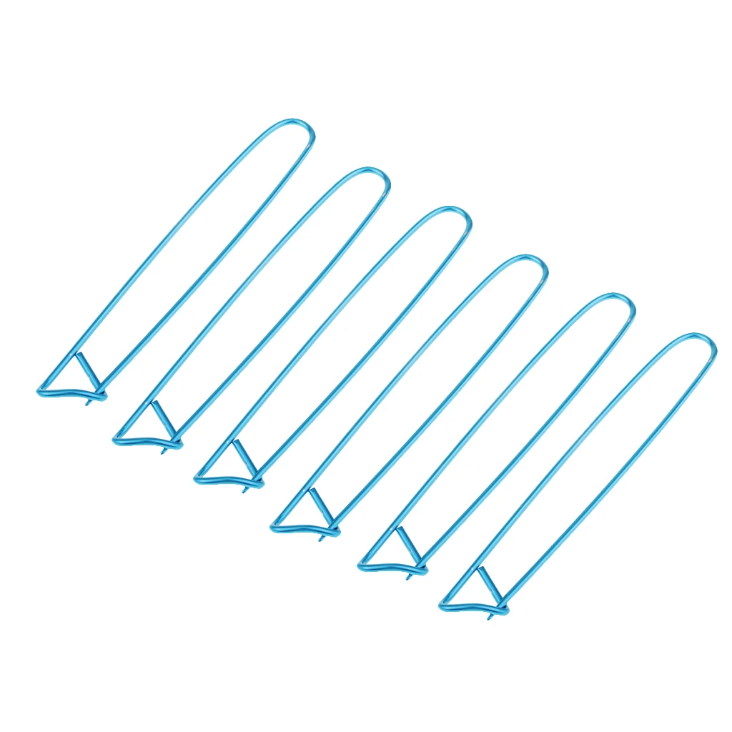 6Pcs Stitch Holders Large Locking Safety Pins for Crochet Knitting Sewing