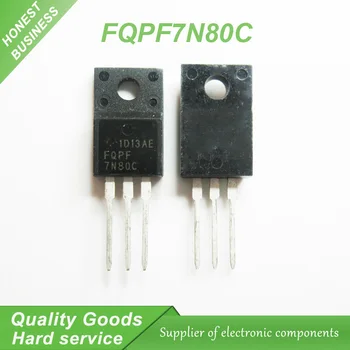 

10pcs/lot FQPF7N80C FQPF7N80 7N80C TO-220F LCD FET new original
