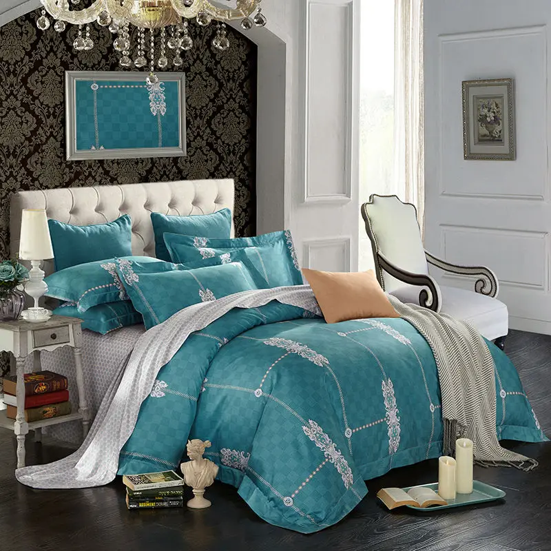 

Luxury Egyptian Bedding Set Qualiry Bedspread Duvet Cover Bedlinen Queen King Size 4PCS 2017 New
