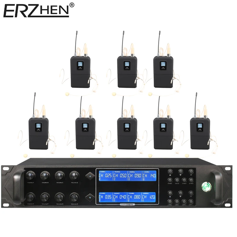 

Wireless Microphone 9000GTA8 UHF 8 Channel Wireless Dynamic Microphone Family Capsule Portion Balanced + Unbalanced Wireless Out