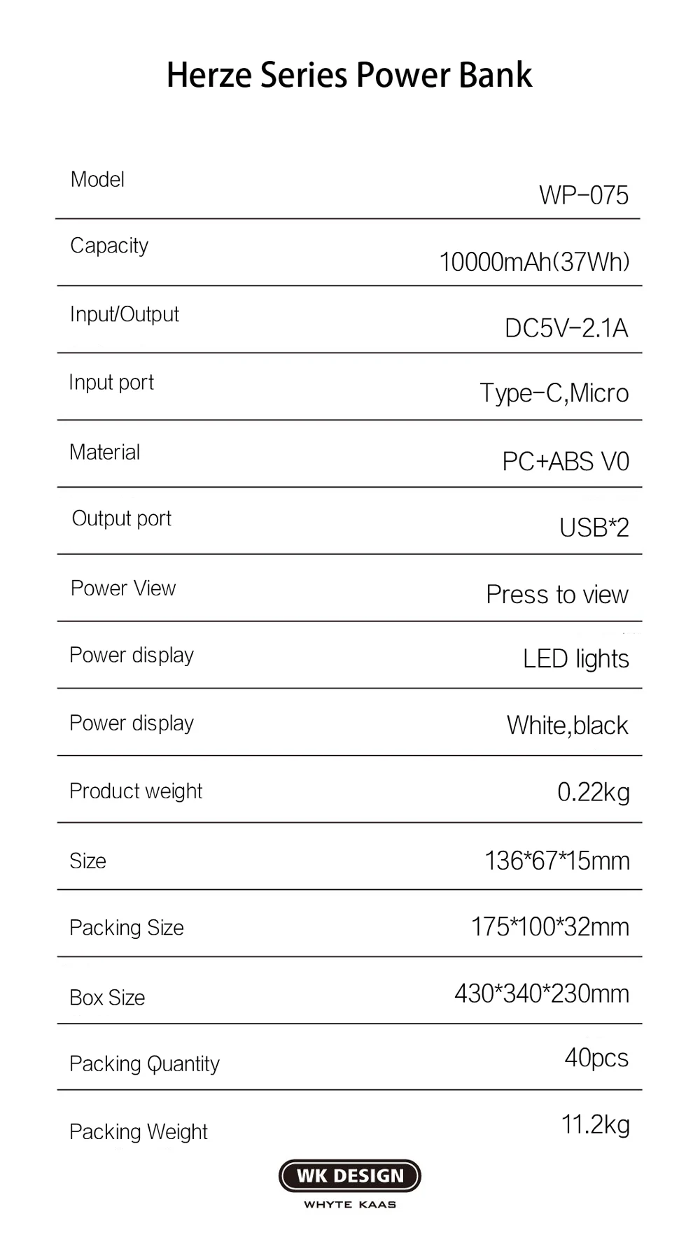 WK Mini power Bank 10000mAh power bank для Xiaomi power Bank Poverbank блок питания внешний аккумулятор для iPhone аксессуары