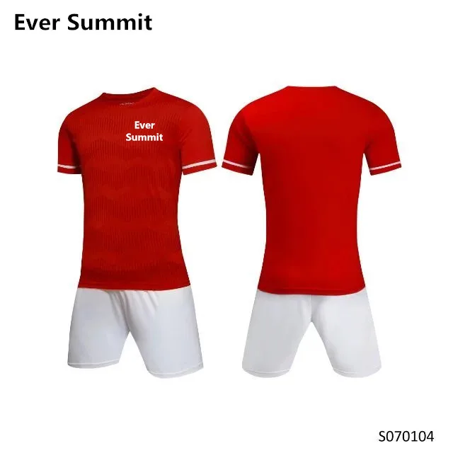 Трикотажная футболка Джерси тренировочная одежда пустая версия пользовательский дизайн может настроить все имя номерная эмблема хотите Джерси de Futbol - Цвет: RED COLOR