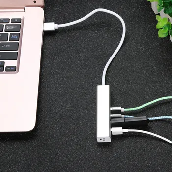 

4 Port USB HUB 3.0 OTG HUB USB Splitter Perfect Compatibility With Micro Charging Interface Port data transfer Device charging