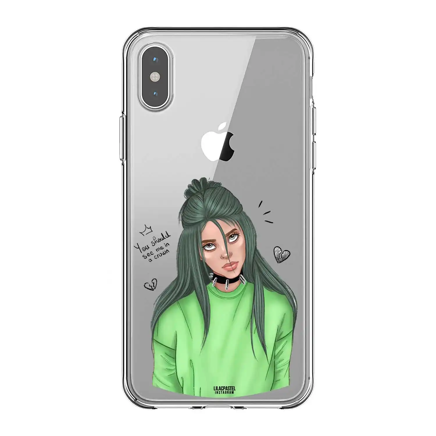 Billie Eilish Logo Phone Case For Iphone X 7 Plus Xs 10 Case Tpu Silicone Phone Cover For Iphone 6s 8 6 Plus Xs Max Case Half Wrapped Cases Aliexpress