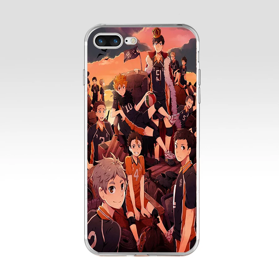 240AQ Haikyuu Fly Мягкий ТПУ силиконовый чехол для Apple iPhone 6 6s 7 8 plus чехол|Бамперы| |