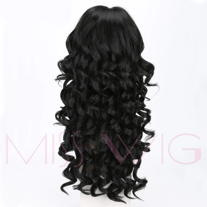 Miss Wig 18 дюймов длинный кудрявый парик розовый черный для черных женщин 250 г