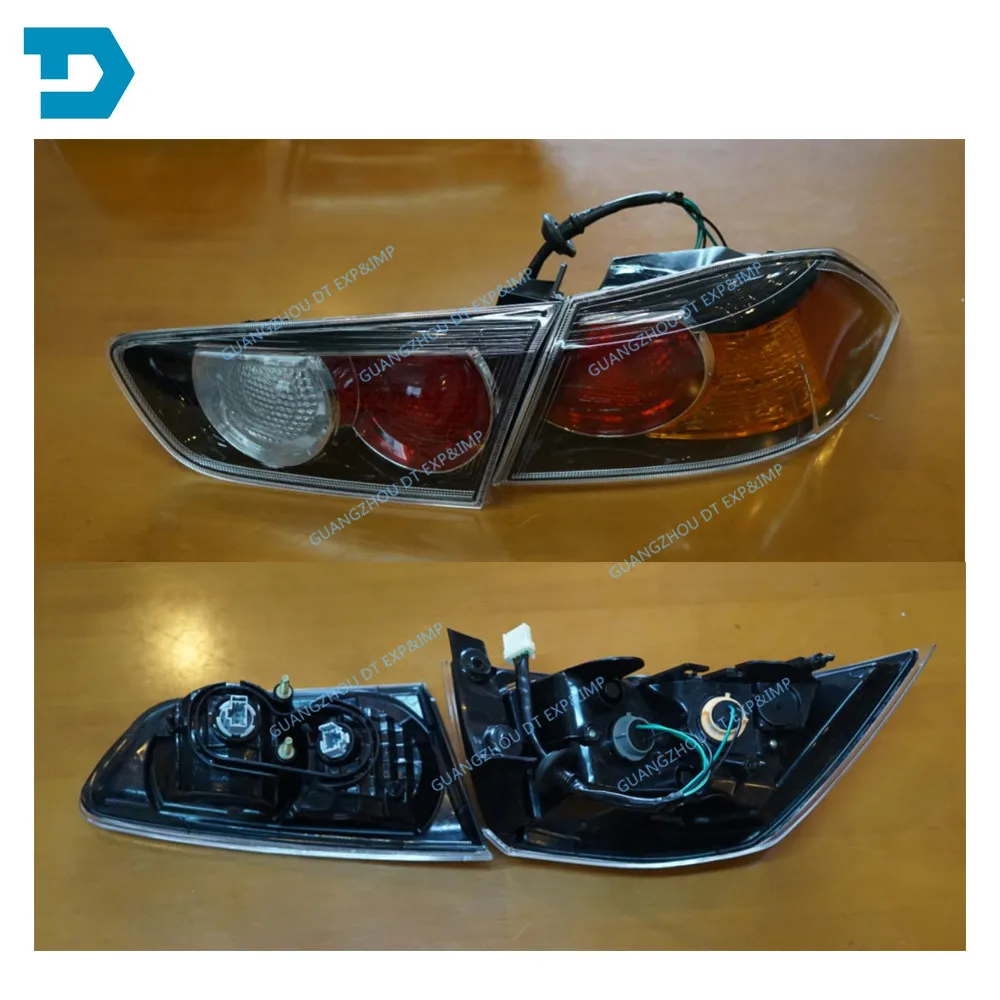 EVO tail lamp halogen version for lancer black stop lamp for mitsubishi